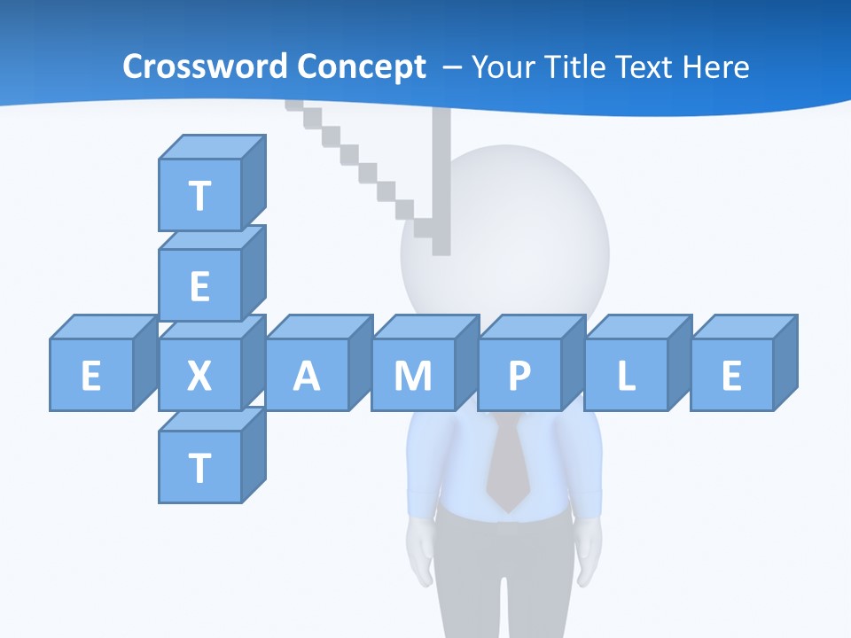 Click Pushing Silhouette PowerPoint Template
