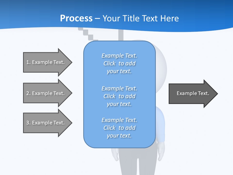 Click Pushing Silhouette PowerPoint Template