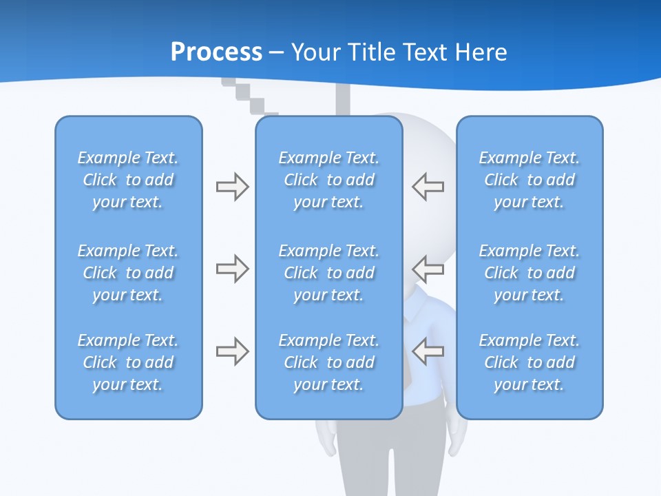 Click Pushing Silhouette PowerPoint Template