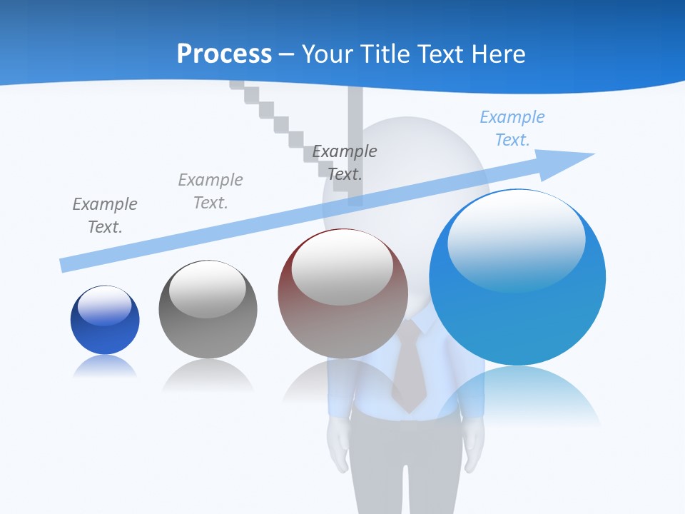 Click Pushing Silhouette PowerPoint Template