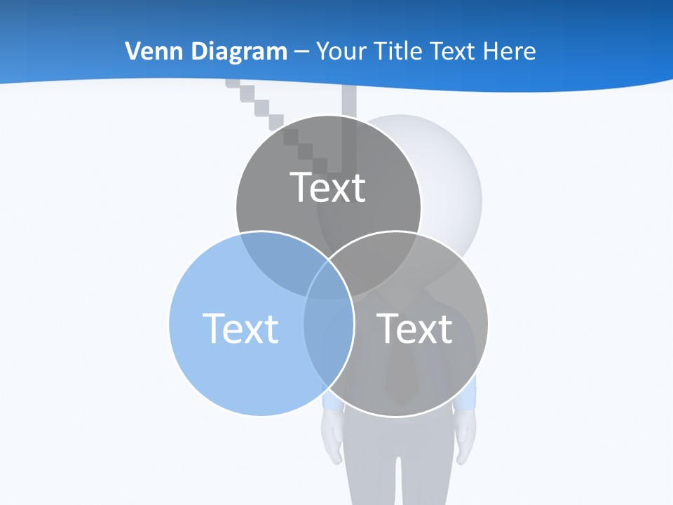Click Pushing Silhouette PowerPoint Template
