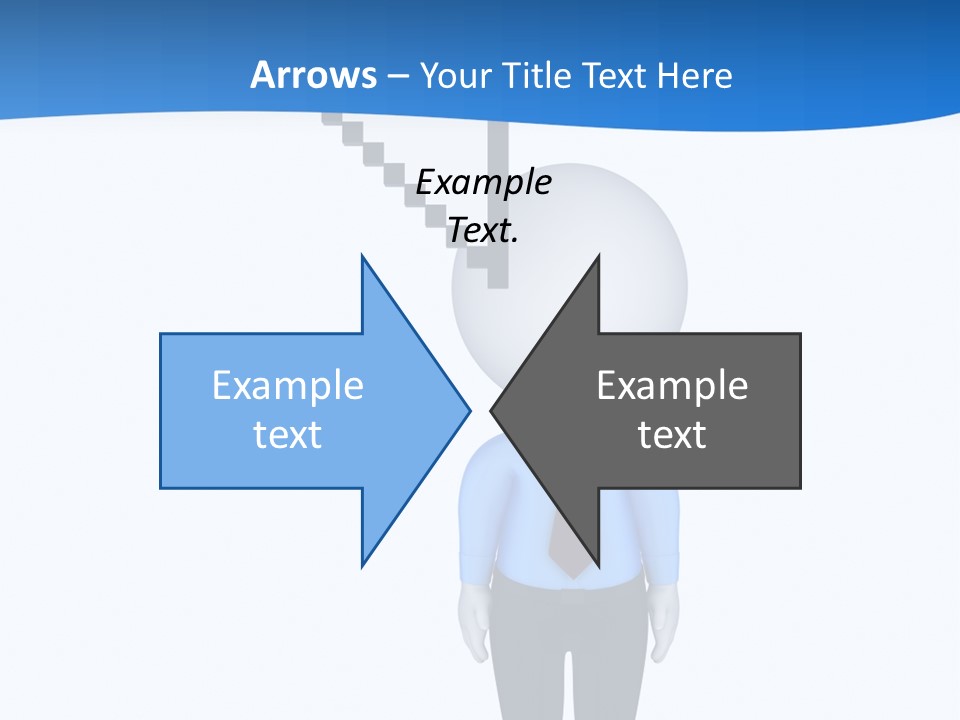 Click Pushing Silhouette PowerPoint Template