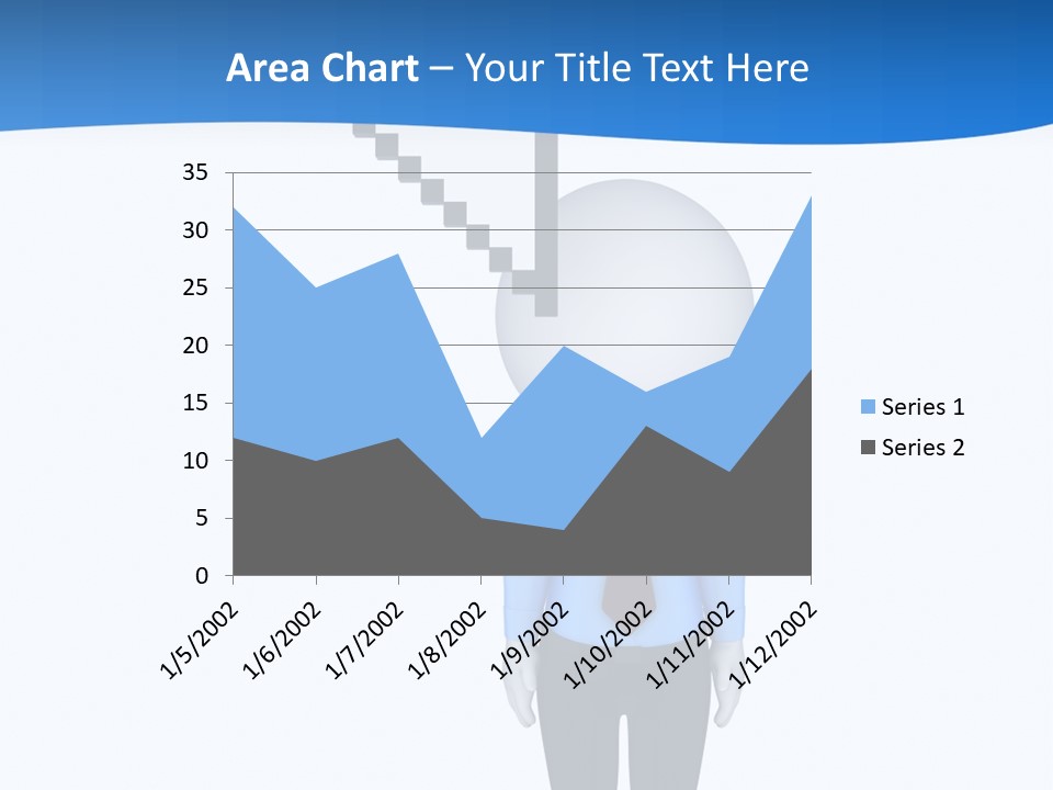 Click Pushing Silhouette PowerPoint Template