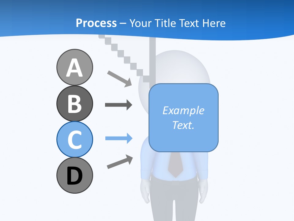 Click Pushing Silhouette PowerPoint Template