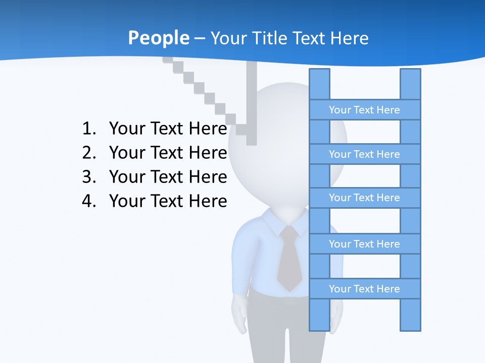Click Pushing Silhouette PowerPoint Template