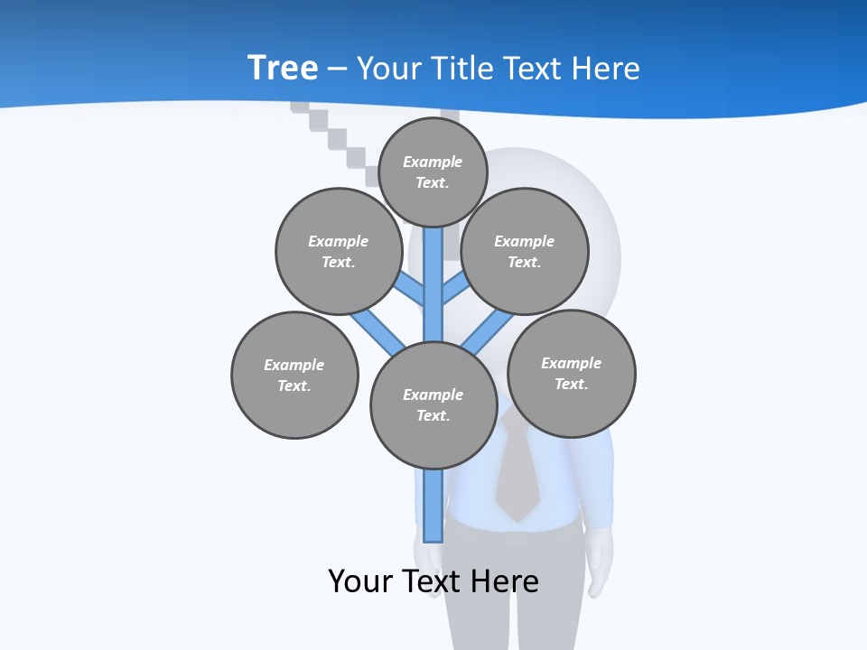 Click Pushing Silhouette PowerPoint Template