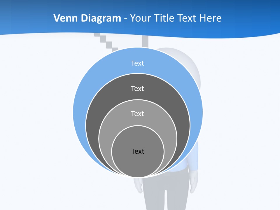 Click Pushing Silhouette PowerPoint Template