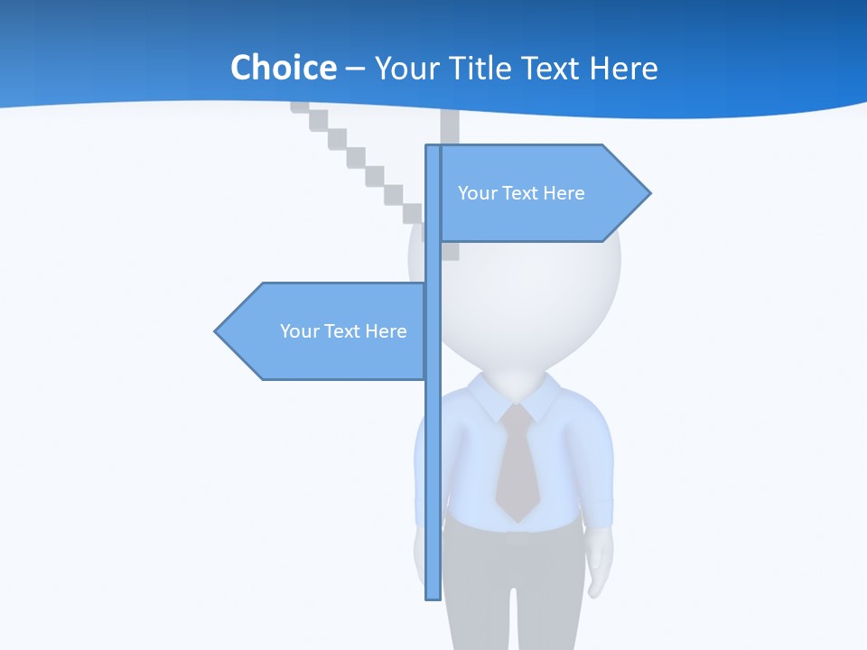 Click Pushing Silhouette PowerPoint Template