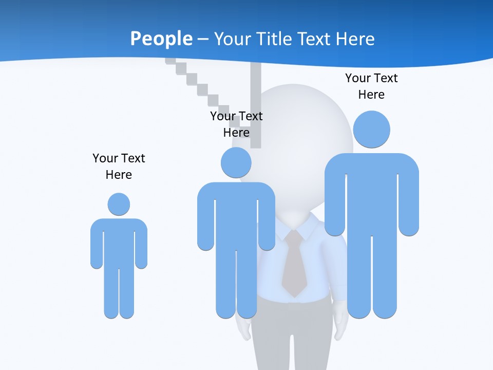 Click Pushing Silhouette PowerPoint Template