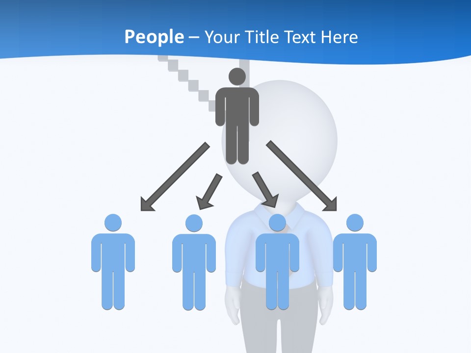 Click Pushing Silhouette PowerPoint Template