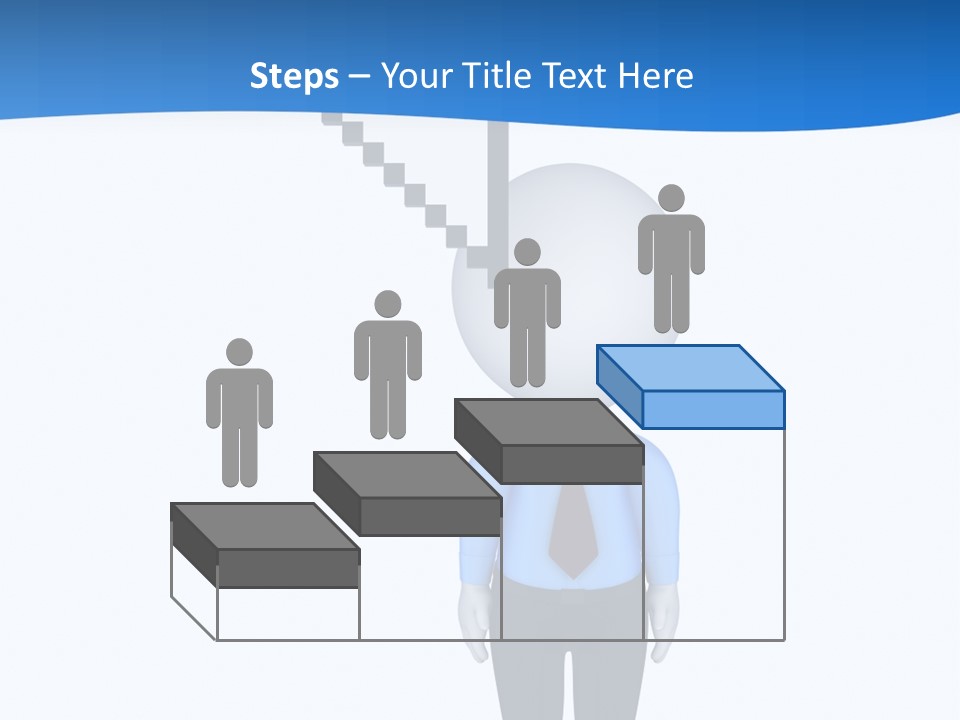 Click Pushing Silhouette PowerPoint Template