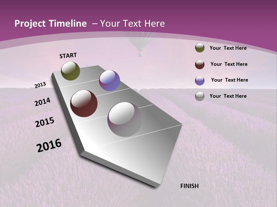 Past Time Vivid Color PowerPoint Template