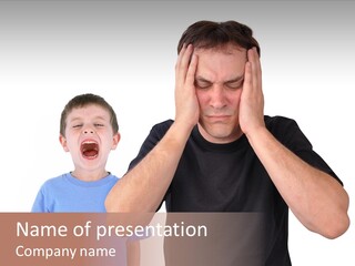 Person Confrontation Male PowerPoint Template