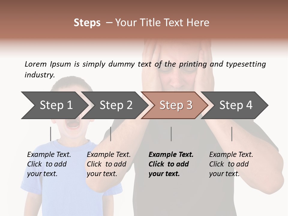 Person Confrontation Male PowerPoint Template