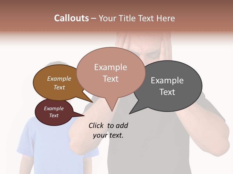 Person Confrontation Male PowerPoint Template