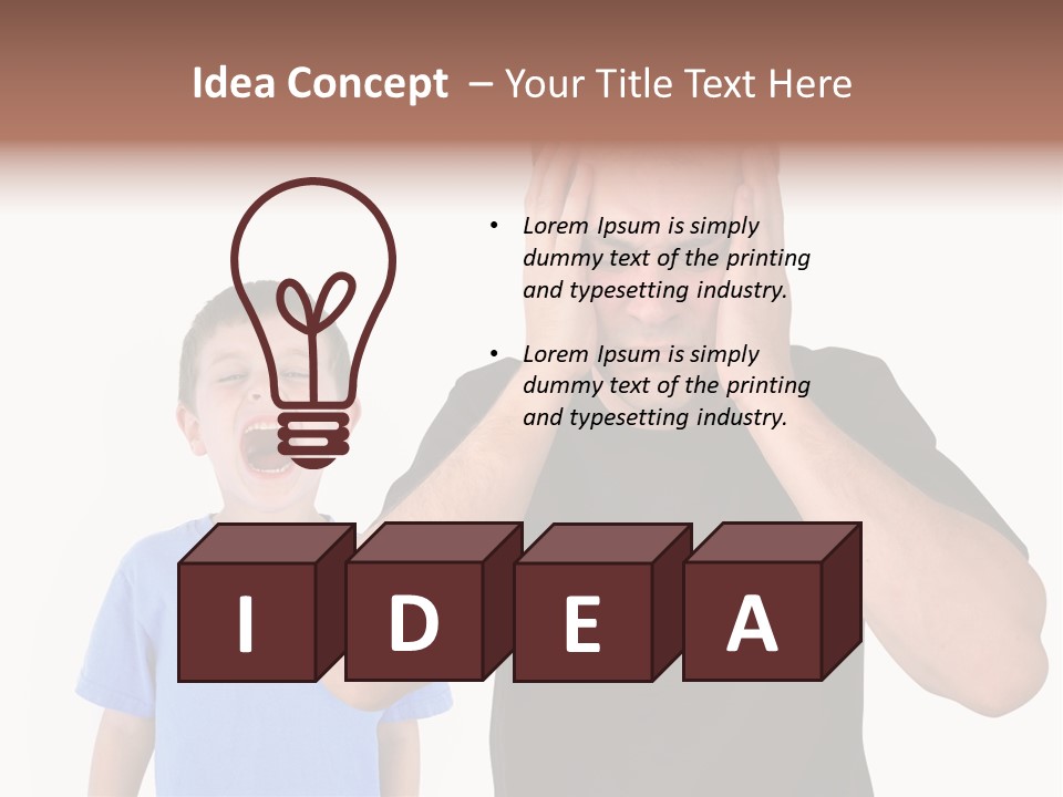 Person Confrontation Male PowerPoint Template