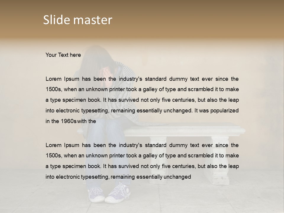 Sadness Feeling Loneliness PowerPoint Template