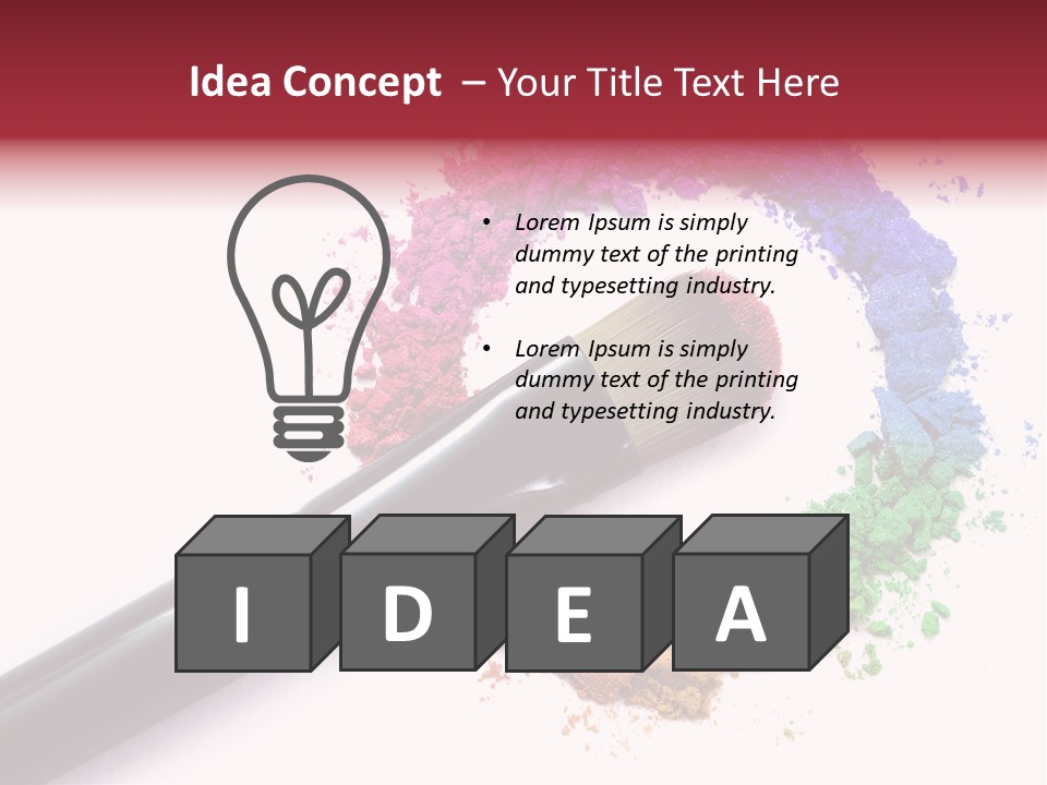 Face Professional White PowerPoint Template