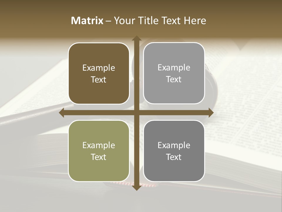 Symbol Law Brown PowerPoint Template