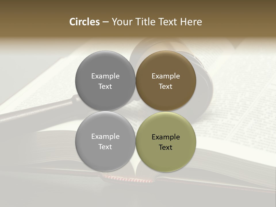 Symbol Law Brown PowerPoint Template