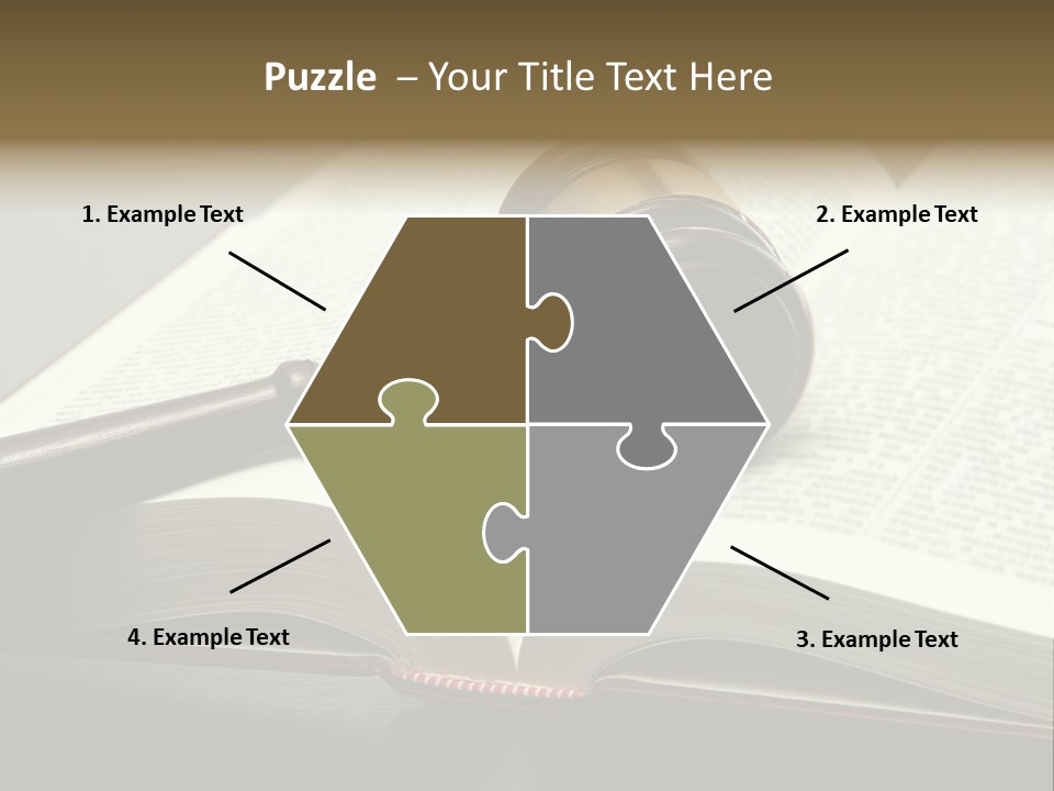 Symbol Law Brown PowerPoint Template
