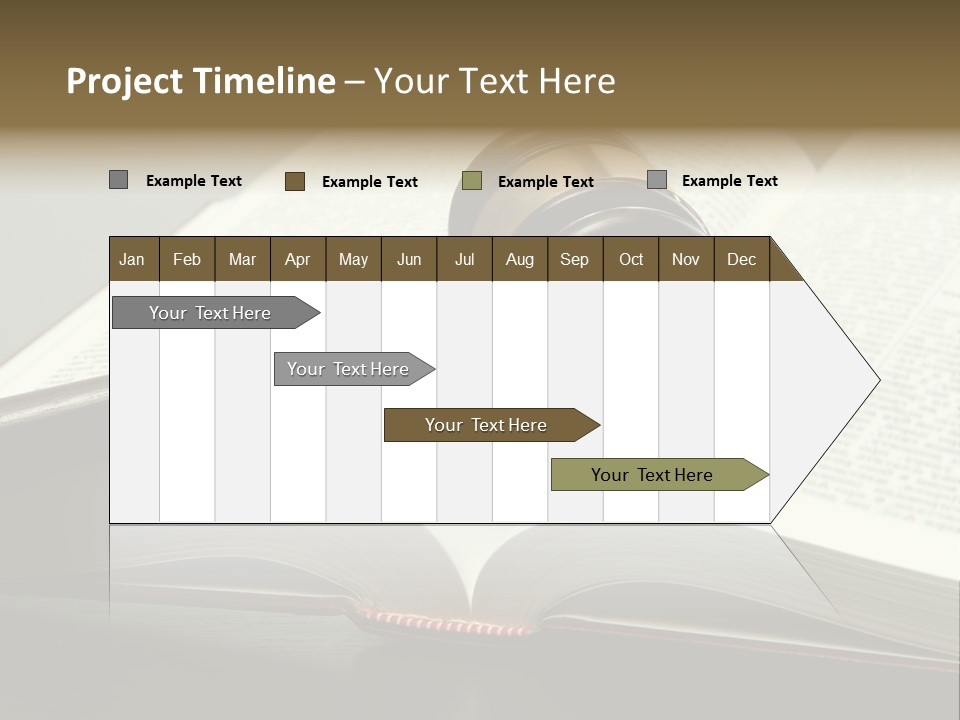 Symbol Law Brown PowerPoint Template