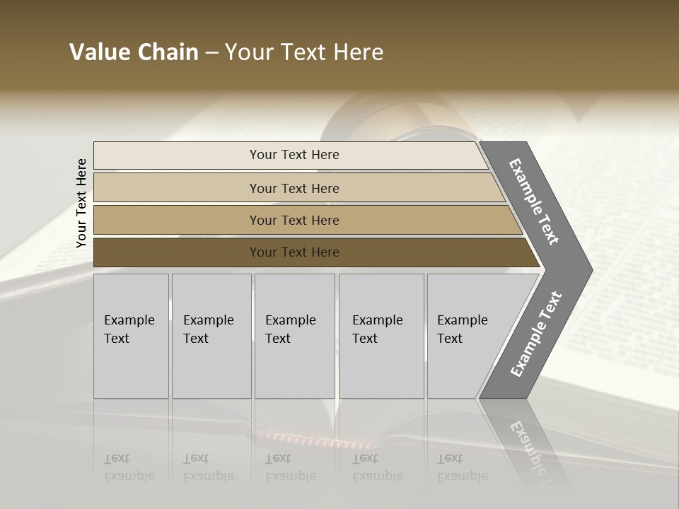 Symbol Law Brown PowerPoint Template