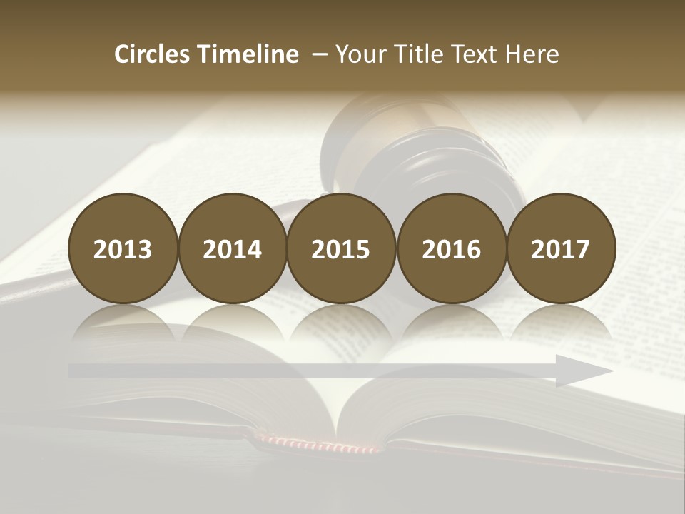 Symbol Law Brown PowerPoint Template