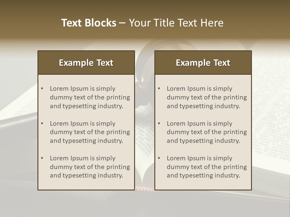 Symbol Law Brown PowerPoint Template