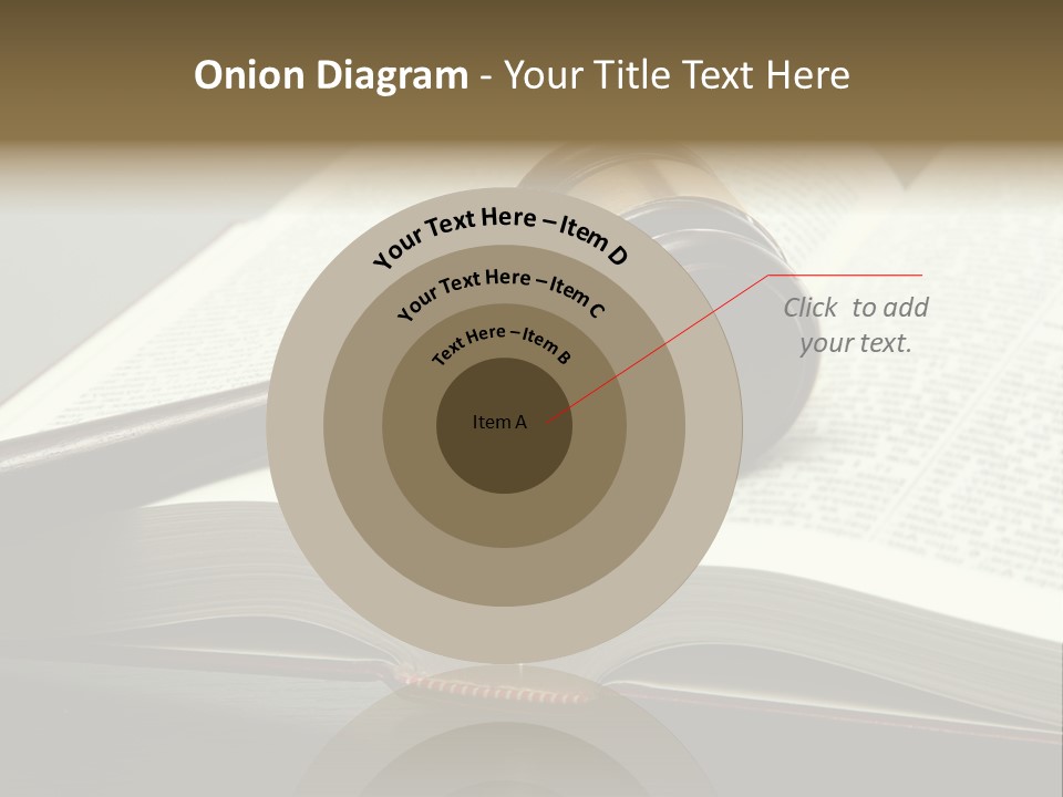 Symbol Law Brown PowerPoint Template