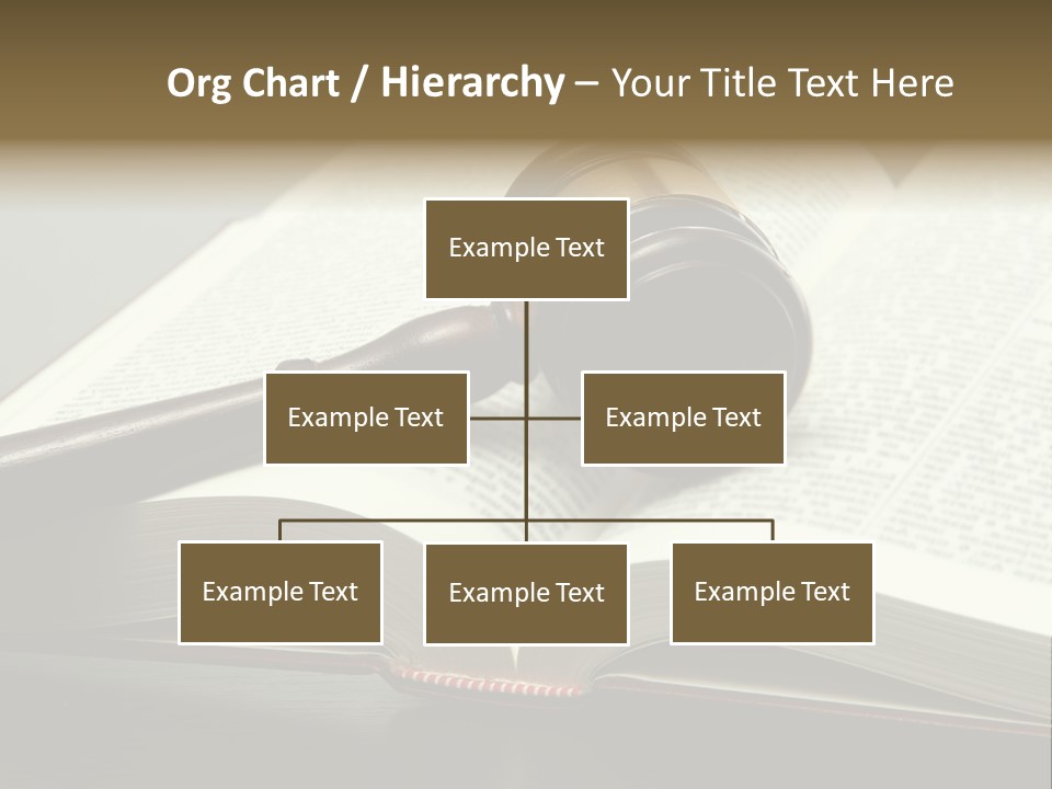 Symbol Law Brown PowerPoint Template