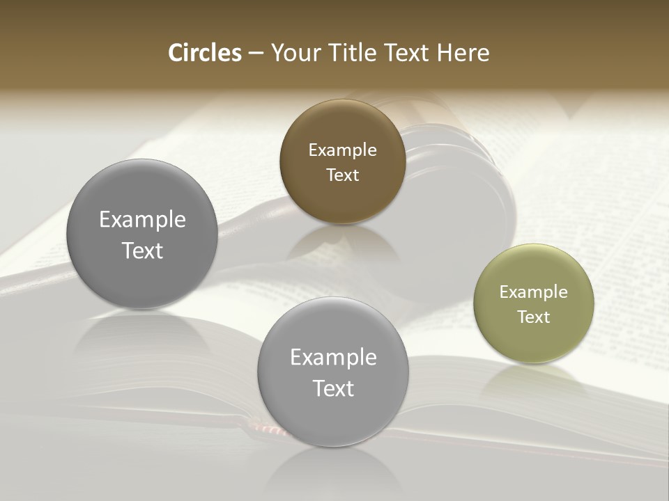 Symbol Law Brown PowerPoint Template