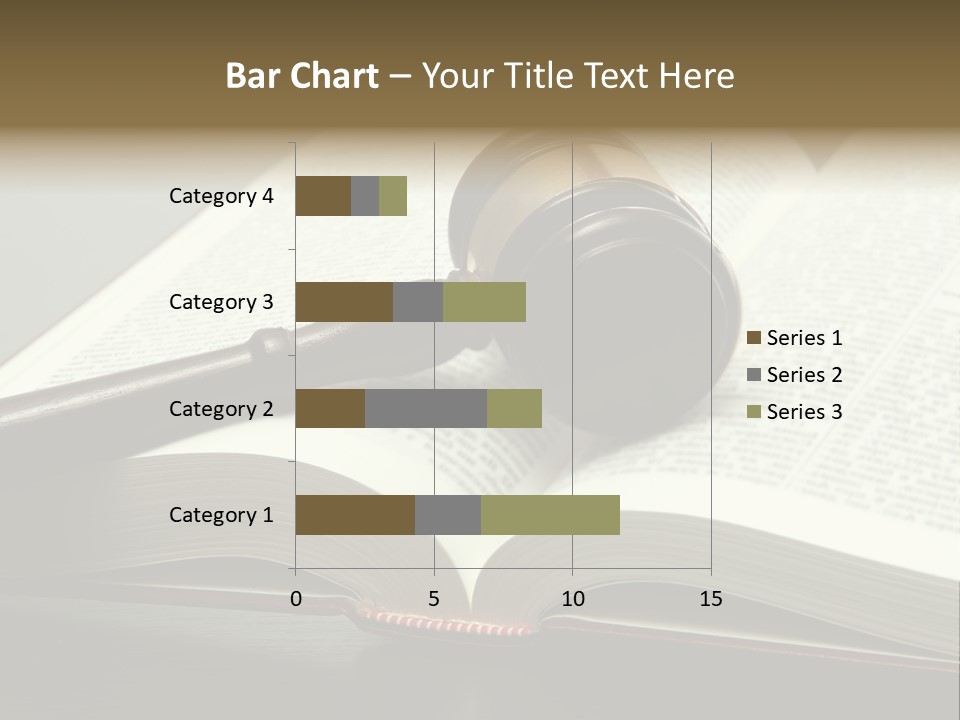Symbol Law Brown PowerPoint Template