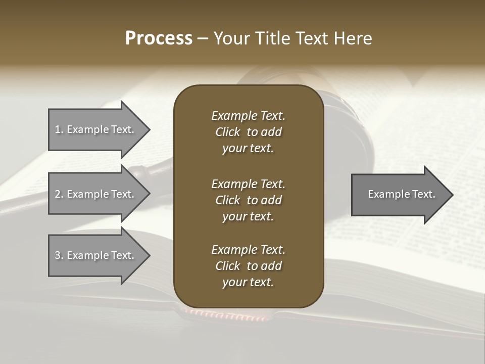 Symbol Law Brown PowerPoint Template