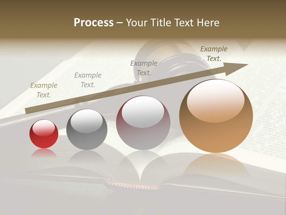 Symbol Law Brown PowerPoint Template