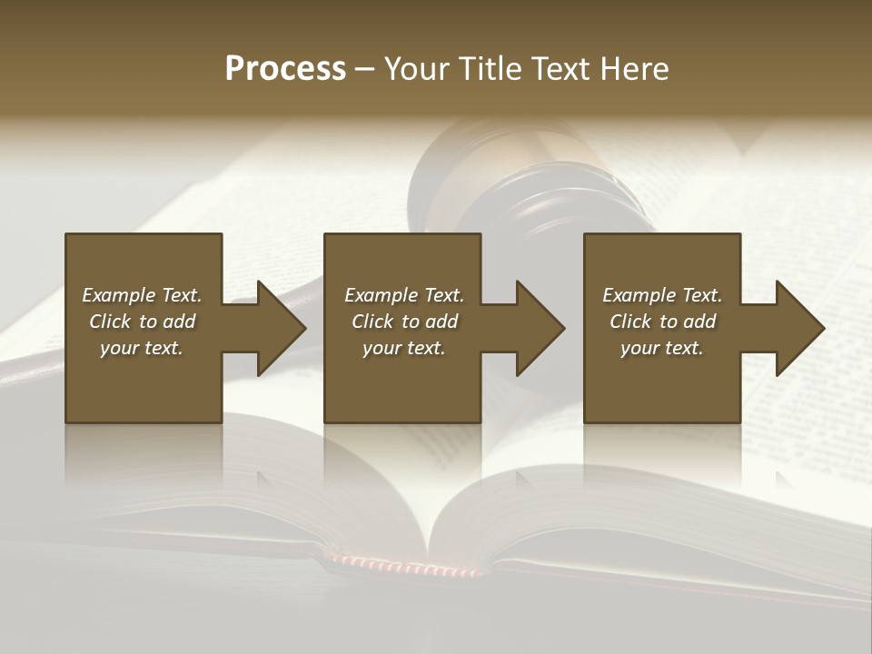 Symbol Law Brown PowerPoint Template