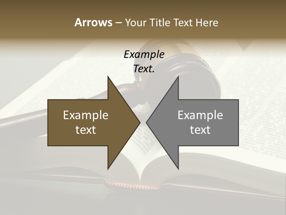 Symbol Law Brown PowerPoint Template