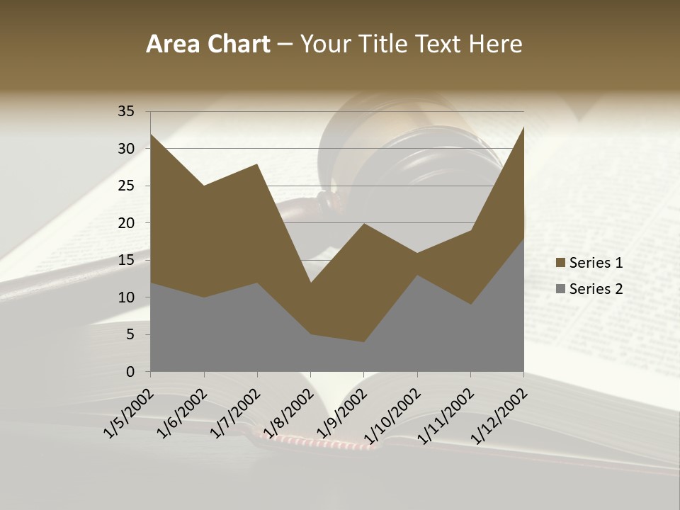 Symbol Law Brown PowerPoint Template