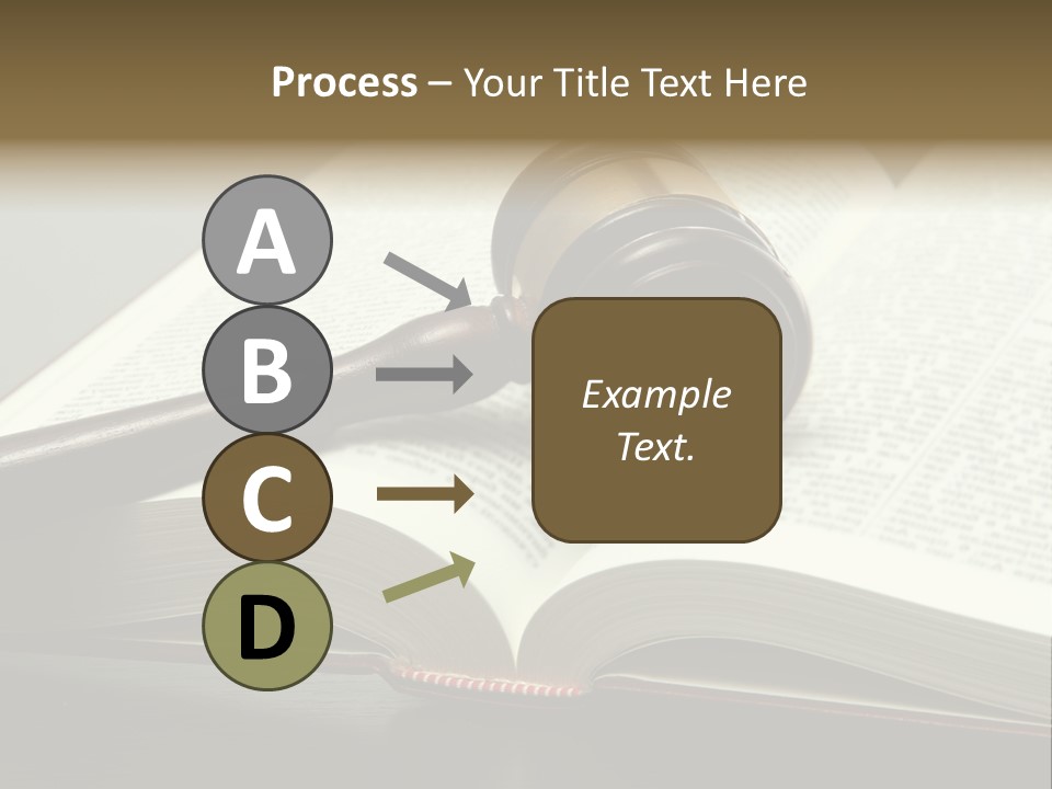 Symbol Law Brown PowerPoint Template
