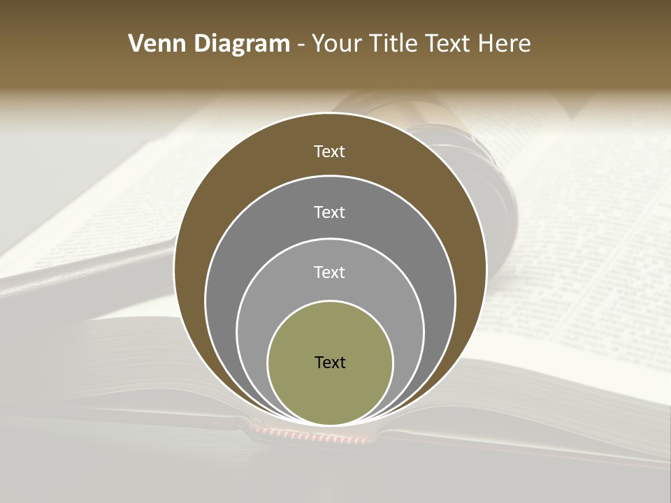 Symbol Law Brown PowerPoint Template