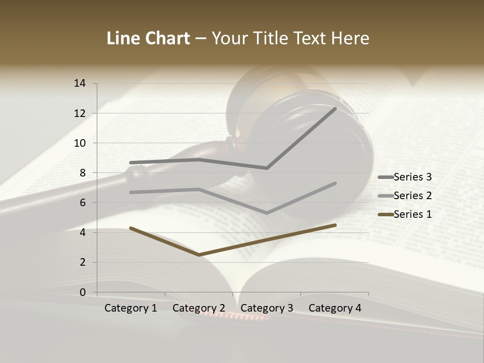 Symbol Law Brown PowerPoint Template