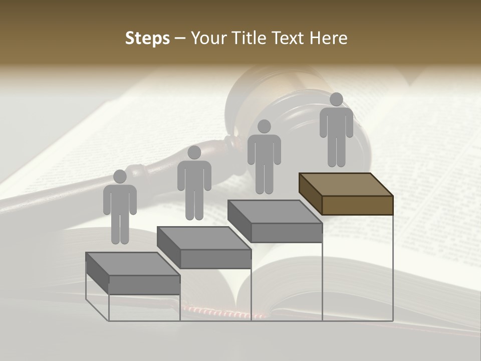 Symbol Law Brown PowerPoint Template