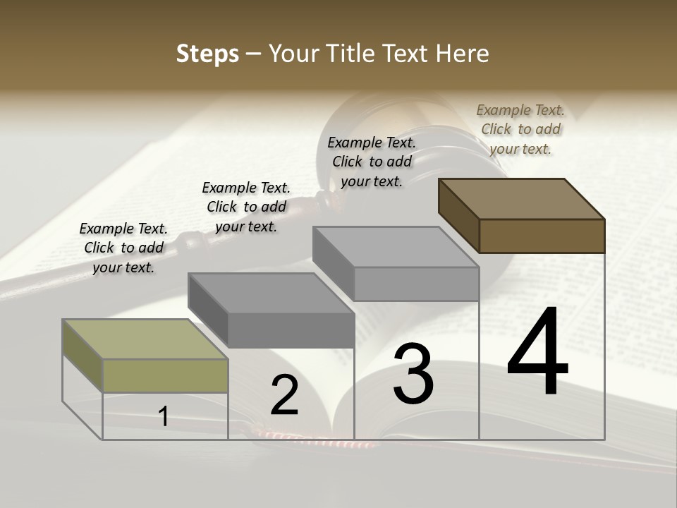 Symbol Law Brown PowerPoint Template