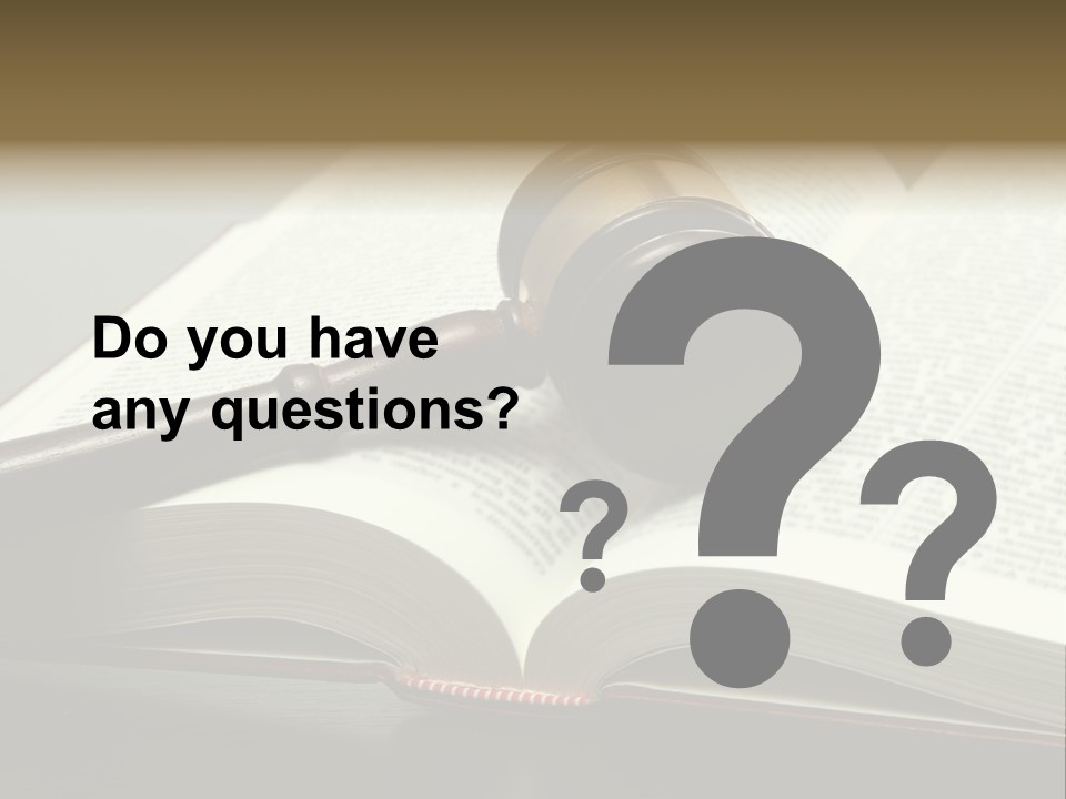 Symbol Law Brown PowerPoint Template