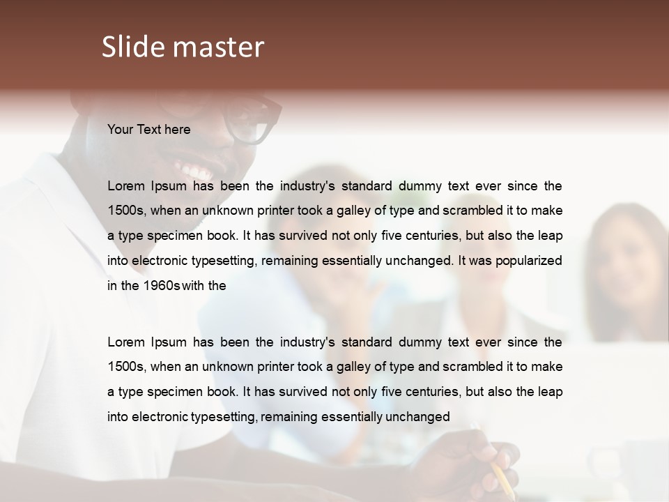 Casual Glance Female PowerPoint Template