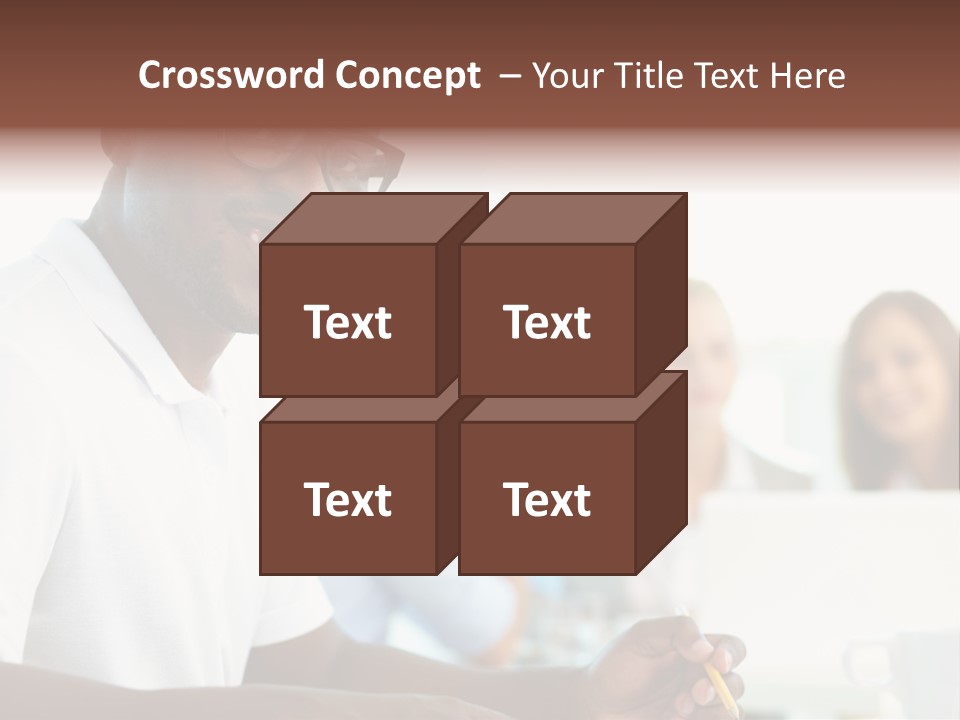 Casual Glance Female PowerPoint Template