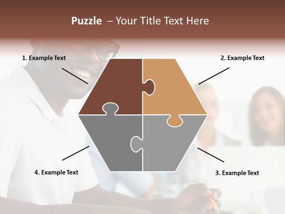 Casual Glance Female PowerPoint Template