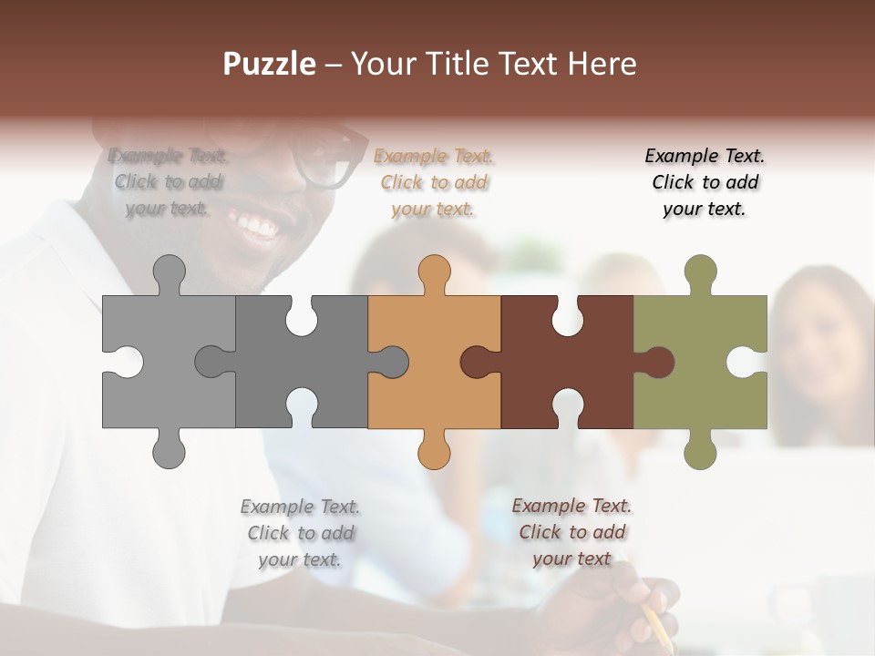 Casual Glance Female PowerPoint Template