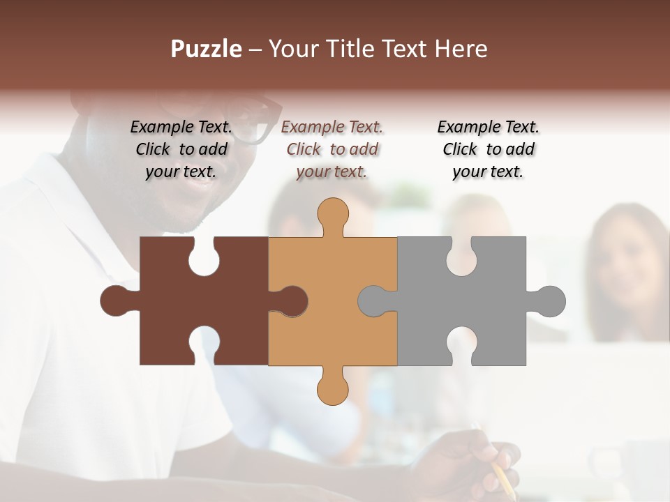 Casual Glance Female PowerPoint Template