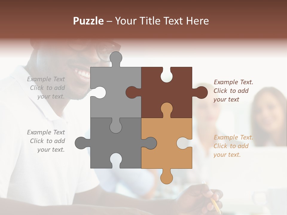 Casual Glance Female PowerPoint Template